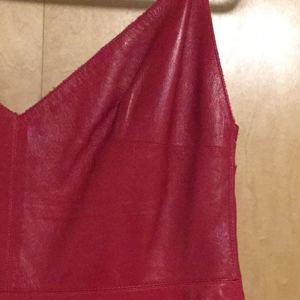 Valentino leather red dress - Picture 5 of 15